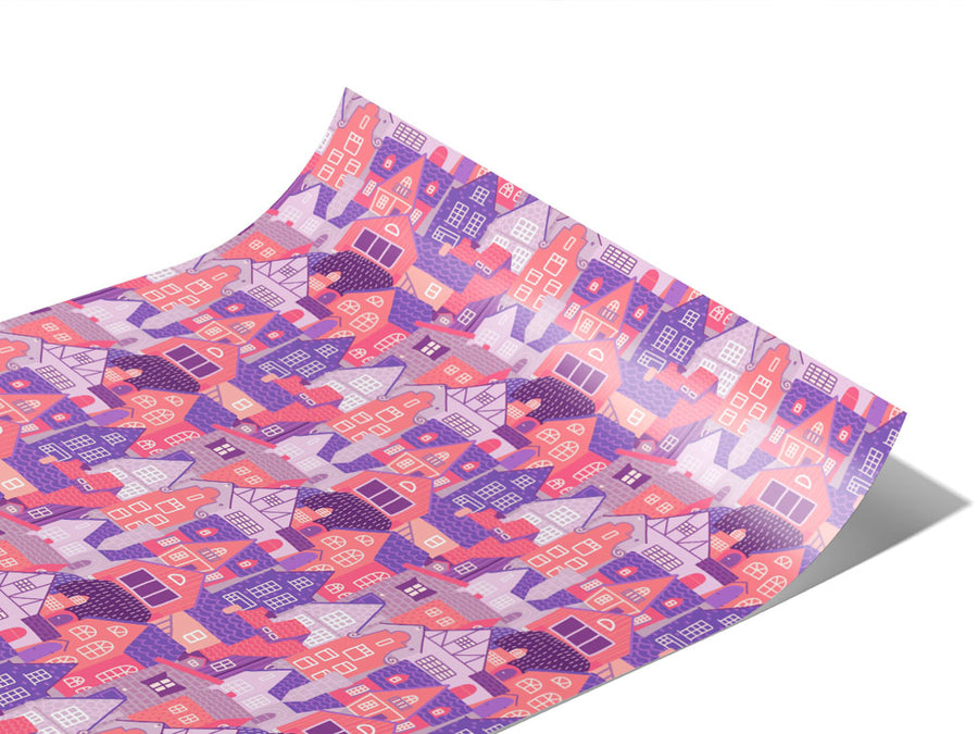 Pink Palaces Cityscape Vinyl Wraps~Rwraps Series 914 Digitally Printed Vinyl Wrap~1