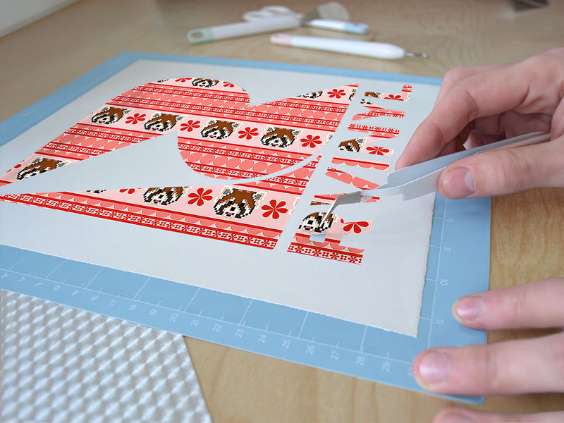 pink pixels animal Easy Weed Craft Vinyl