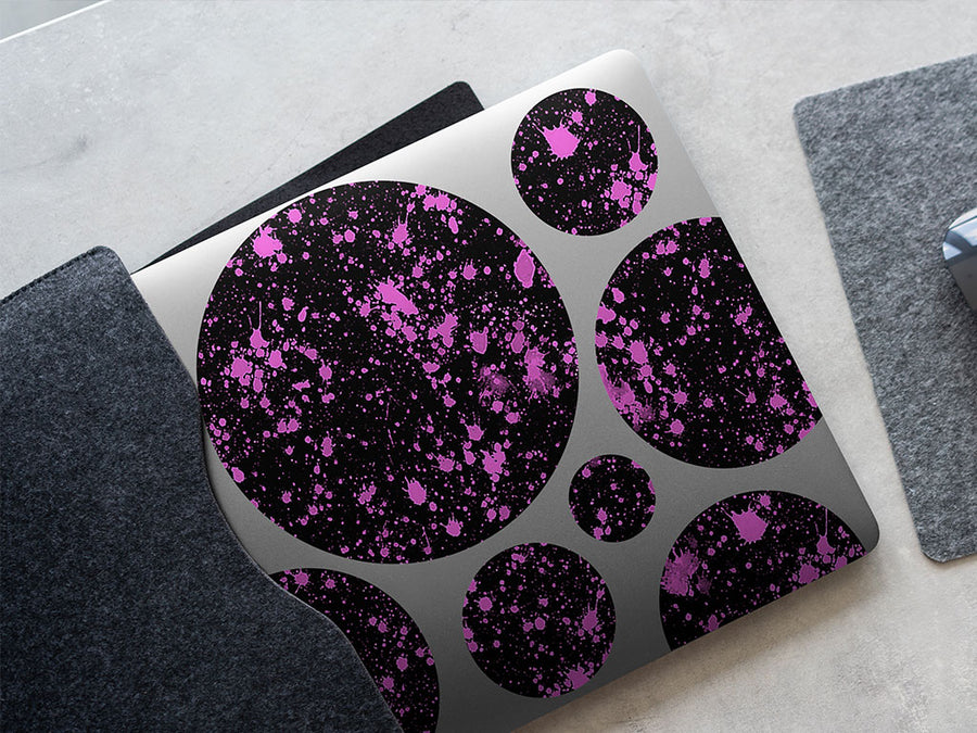 pink pollock paint splatter DIY Laptop Stickers