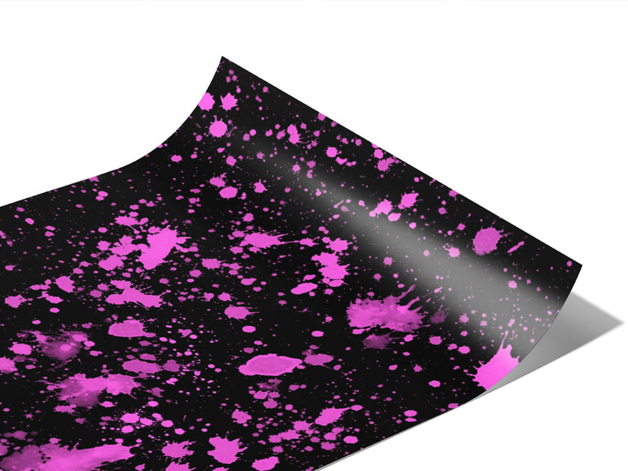 Pink Pollock Paint Splatter Vinyl Wraps~Rwraps Series 914 Digitally Printed Vinyl Wrap~0