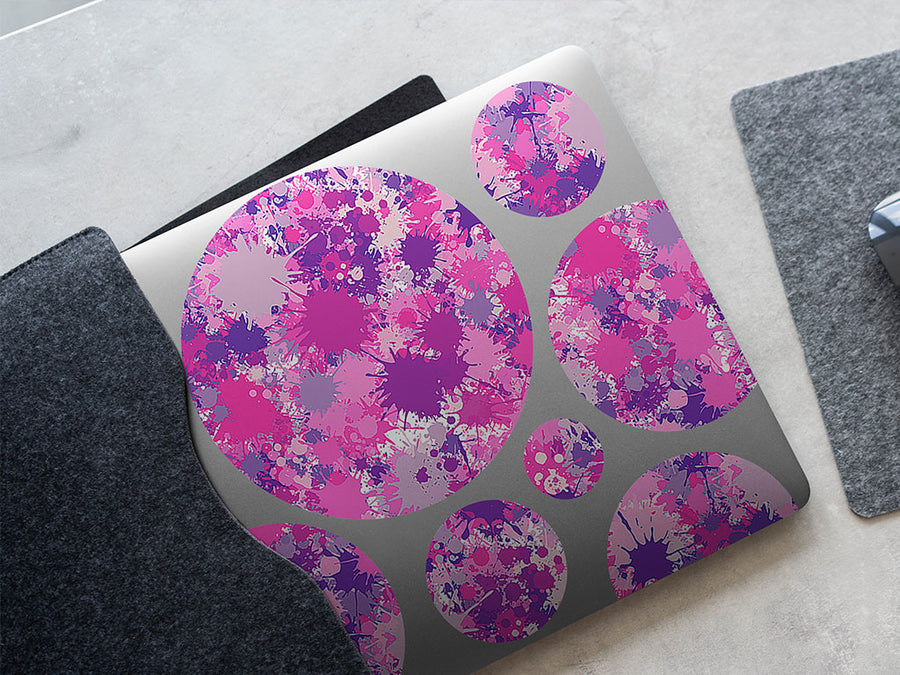 pink power paint splatter DIY Laptop Stickers