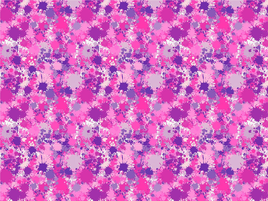 Pink Power Paint Splatter Vinyl Wrap Pattern~Rwraps Series 914 Digitally Printed Vinyl Wrap~0