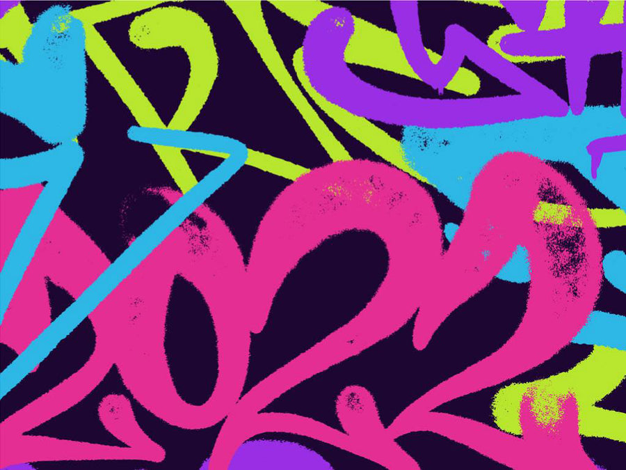 Pink Record Graffiti Vinyl Wrap Pattern~Rwraps Series 914 Digitally Printed Vinyl Wrap~0