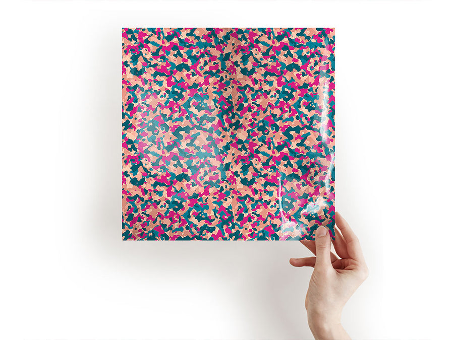 pink shrapnel camouflage Craft Sheets