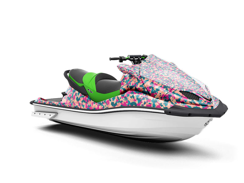 Pink Shrapnel Camouflage Jet Ski Vinyl Customized Wrap