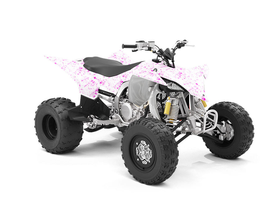 Pink Spill Paint Splatter ATV Wrapping Vinyl