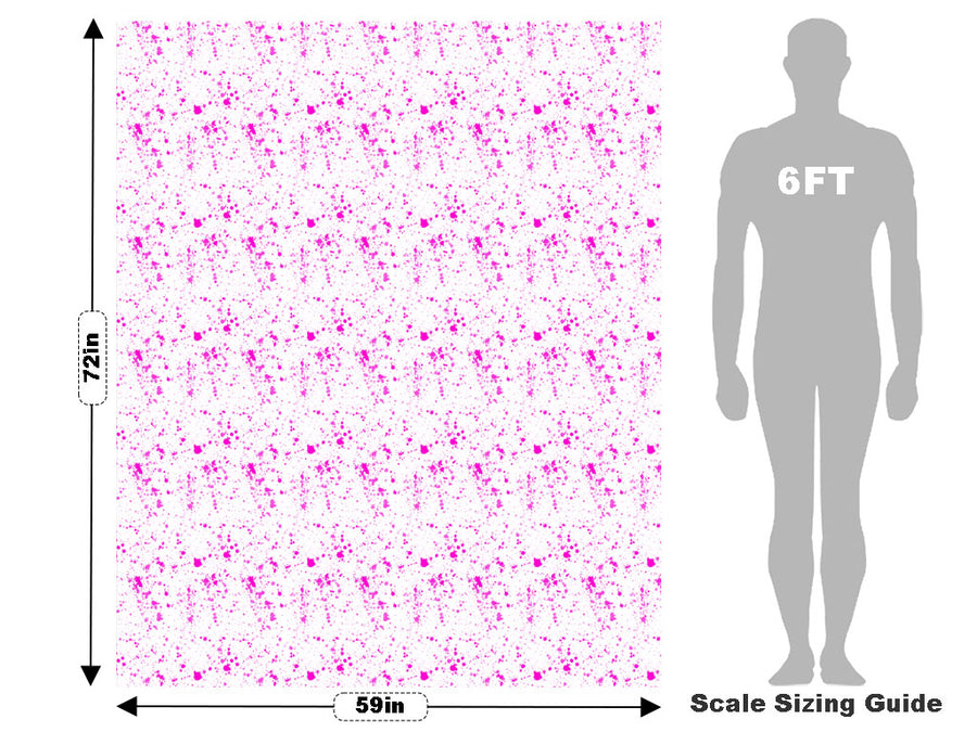 Pink Spill Paint Splatter Vehicle Wrap Scale~Rwraps Series 914 Pink Spill Paint Splatter Measurements~1