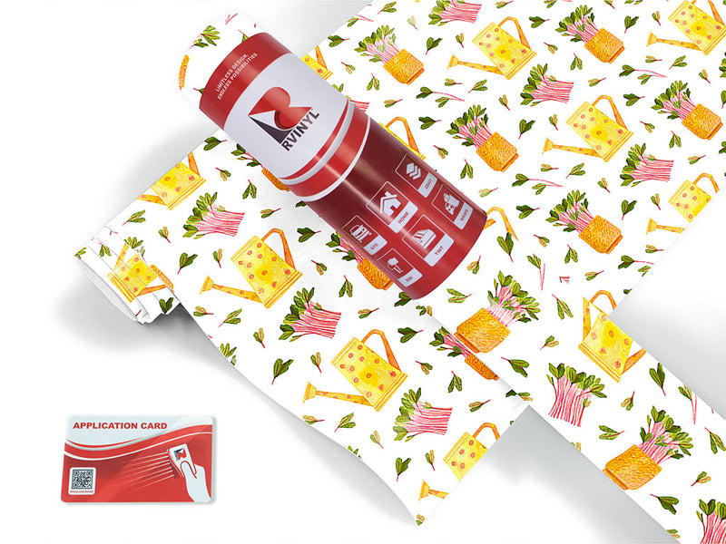 pink sprouts gardening Craft Vinyl Roll