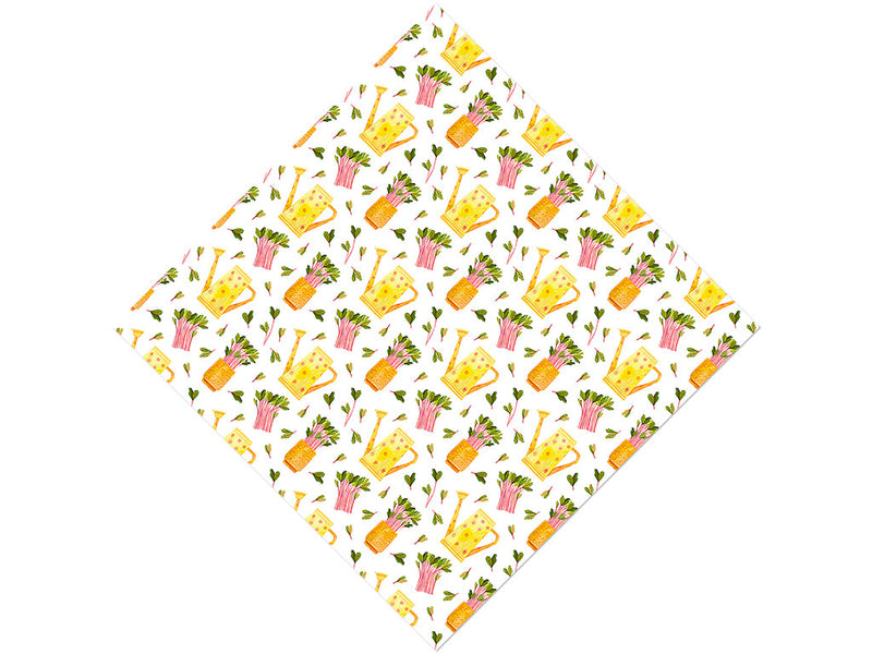 Pink Sprouts Gardening Vinyl Wrap Pattern