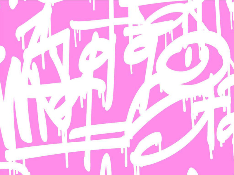 Pink Styling Graffiti Vinyl Wrap Pattern~Rwraps Series 914 Digitally Printed Vinyl Wrap~0