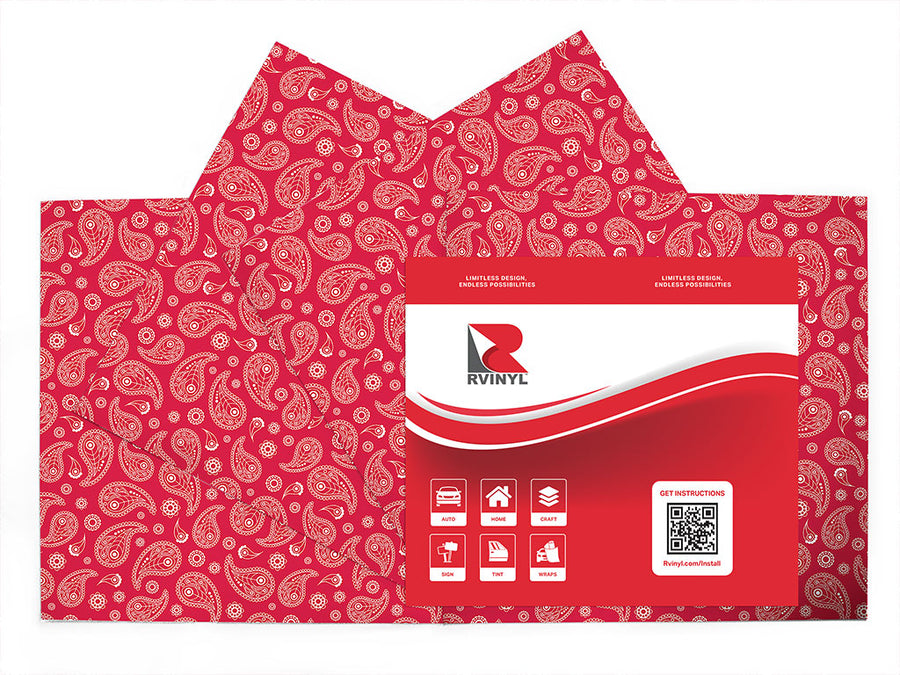 pink swirls paisley Craft Vinyl Sheet Pack