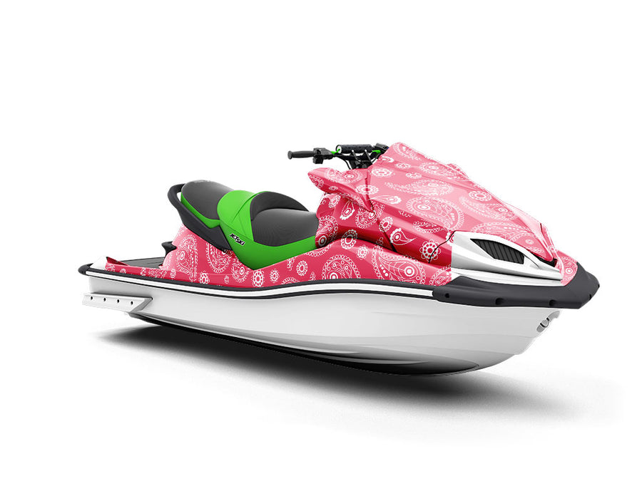Pink Swirls Paisley Jet Ski Vinyl Customized Wrap