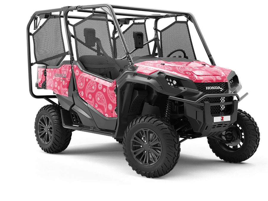 Pink Swirls Paisley Utility Vehicle Vinyl Wrap