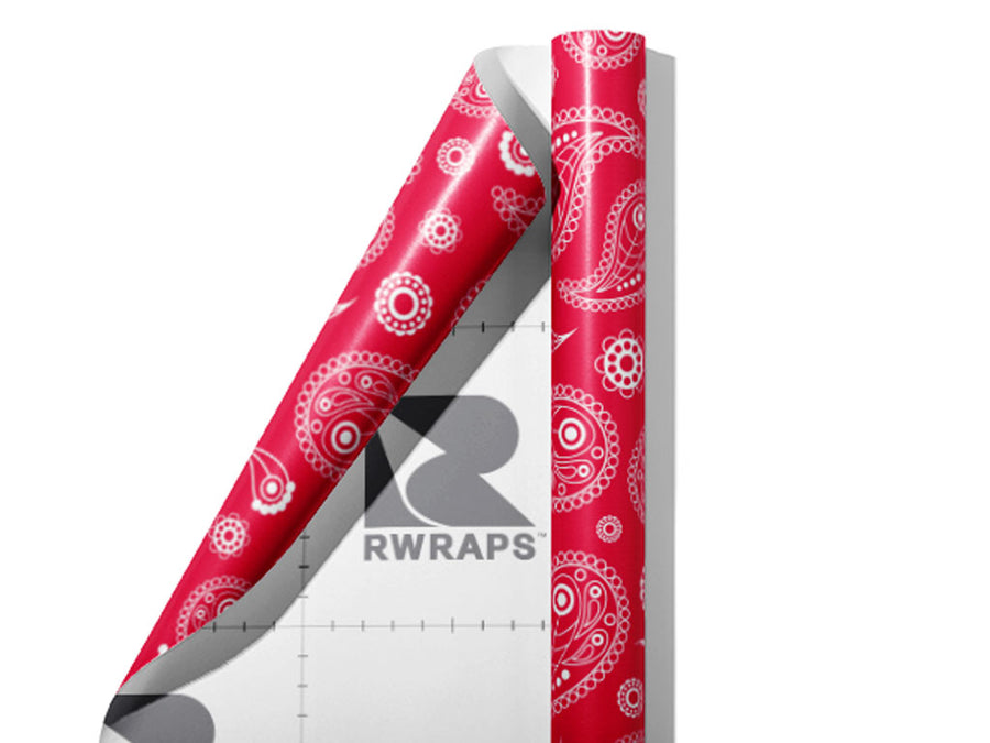 Pink Swirls Paisley Wrap Film Sheets~Rwraps Series 914 Pink Swirls Paisley Scrolled Sheet~3