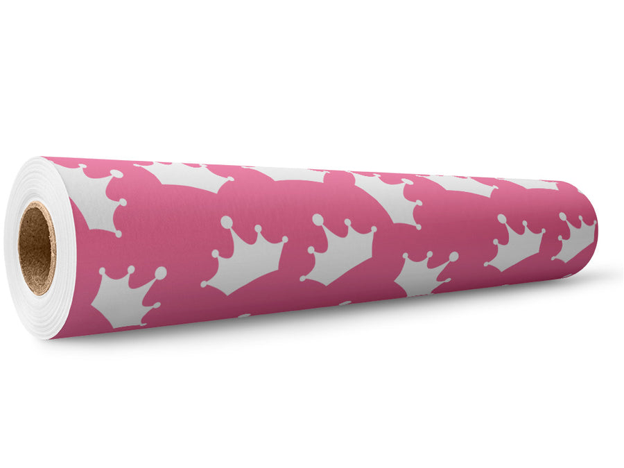 Pink Tiaras Fantasy Wrap Film Wholesale Roll~Rwraps Series 914 Digitally Printed Vinyl Roll~5