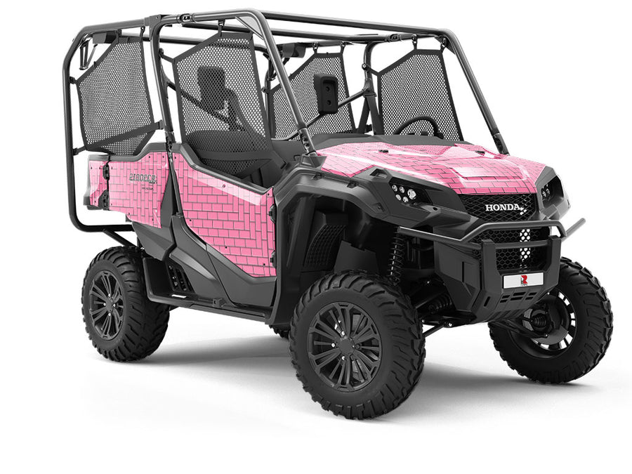 Pink Brick Utility Vehicle Vinyl Wrap