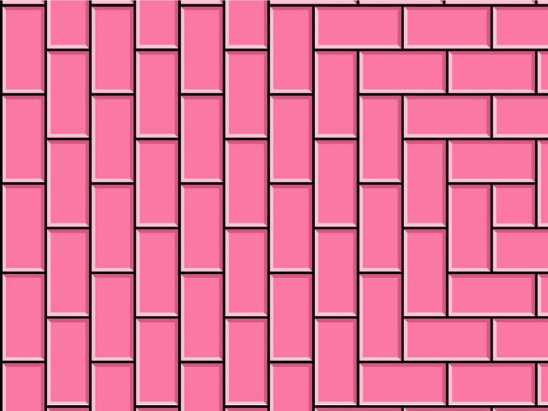 Pink Brick Vinyl Wrap Pattern~Rwraps Series 914 Digitally Printed Vinyl Wrap~0