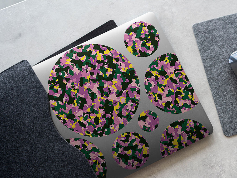 pink woodland camouflage DIY Laptop Stickers