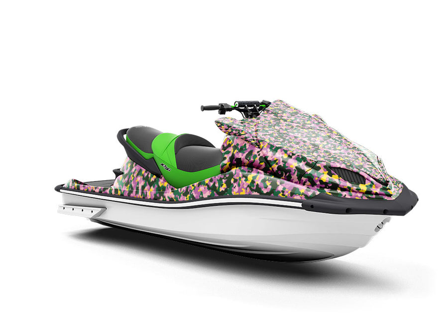 Pink Woodland Camouflage Jet Ski Vinyl Customized Wrap