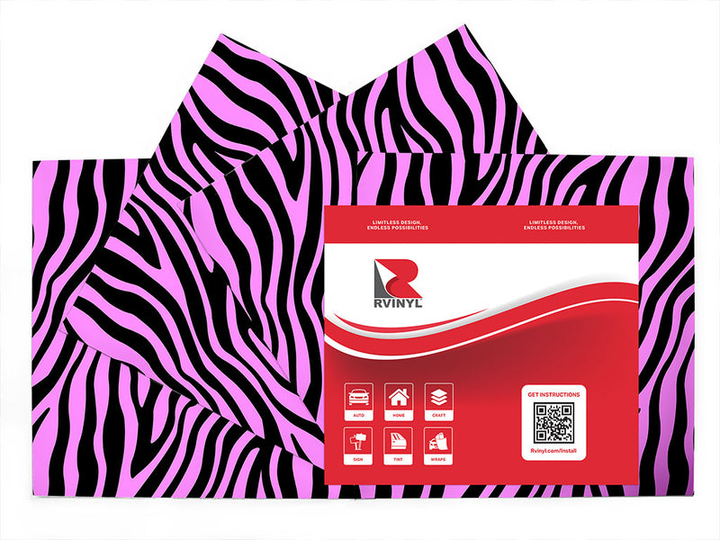 pink zebra animal print Craft Vinyl Sheet Pack
