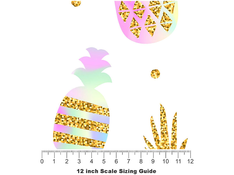 Pinkglow Craving Fruit Vinyl Film Pattern Size 12 inch Scale~Rwraps Pinkglow Craving Fruit Sizing Chart~2
