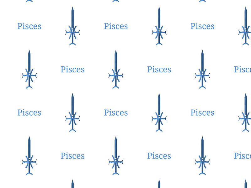 Pisces Swords Astrology Vinyl Wrap Pattern~Rwraps Series 914 Digitally Printed Vinyl Wrap~0