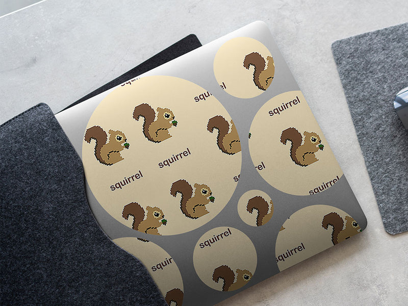 pixel acorns animal DIY Laptop Stickers