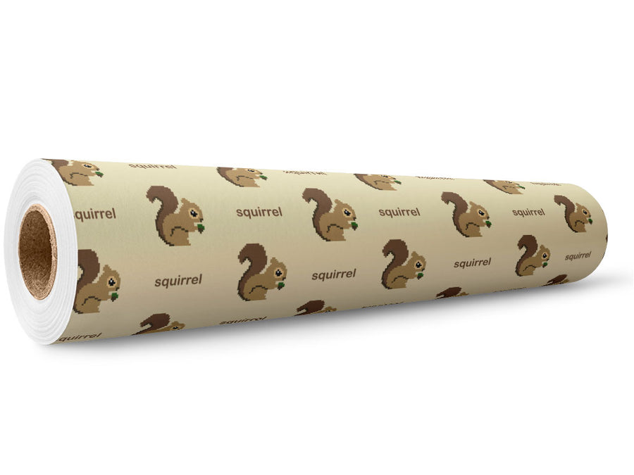 Pixel Acorns Rodent Wrap Film Wholesale Roll~Rwraps Series 914 Digitally Printed Vinyl Roll~5