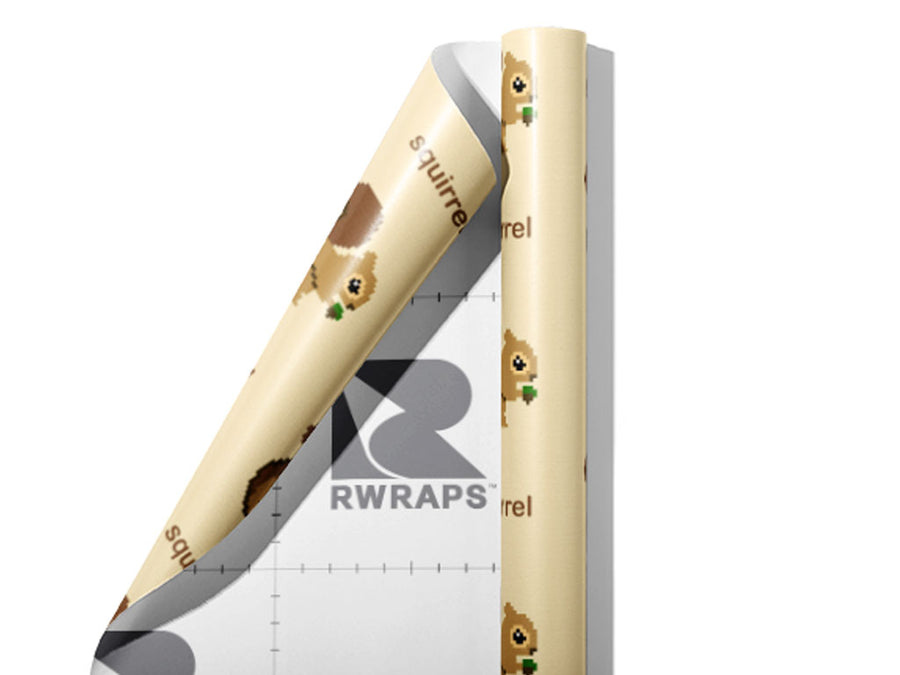 Pixel Acorns Rodent Wrap Film Sheets~Rwraps Series 914 Pixel Acorns Rodent Scrolled Sheet~3