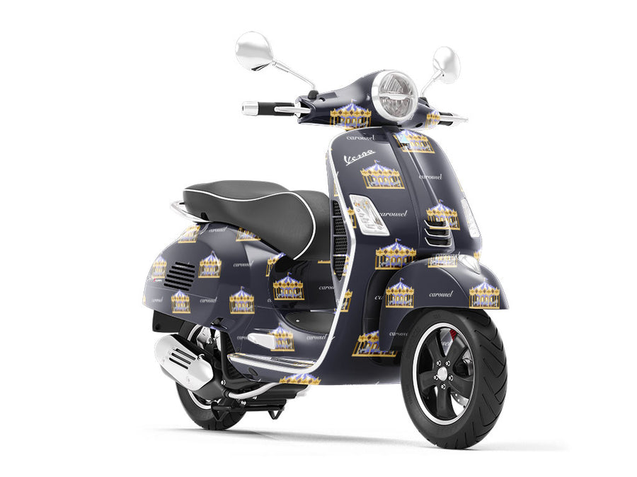 Pixel Carousel Circus Vespa Scooter Wrap Film