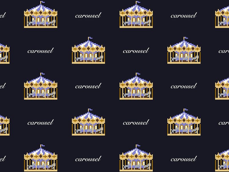 Pixel Carousel Circus Vinyl Wrap Pattern~Rwraps Series 914 Digitally Printed Vinyl Wrap~0