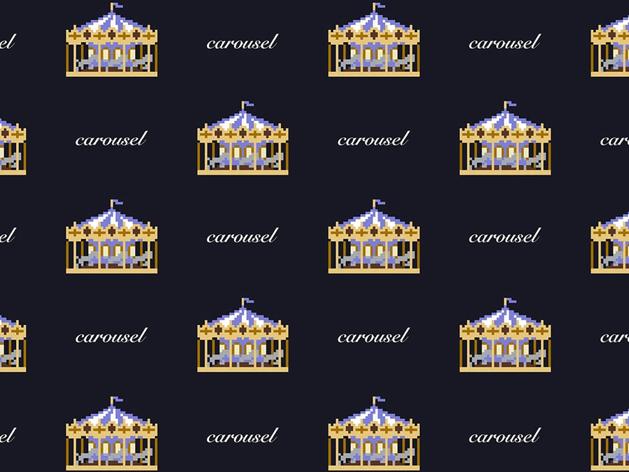 Pixel Carousel Circus Vinyl Wrap Pattern~Rwraps Series 914 Digitally Printed Vinyl Wrap~0