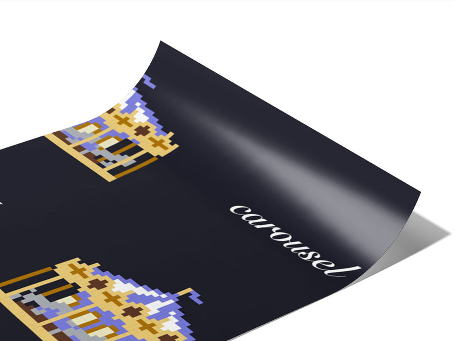 Pixel Carousel Circus Vinyl Wraps~Rwraps Series 914 Digitally Printed Vinyl Wrap~0