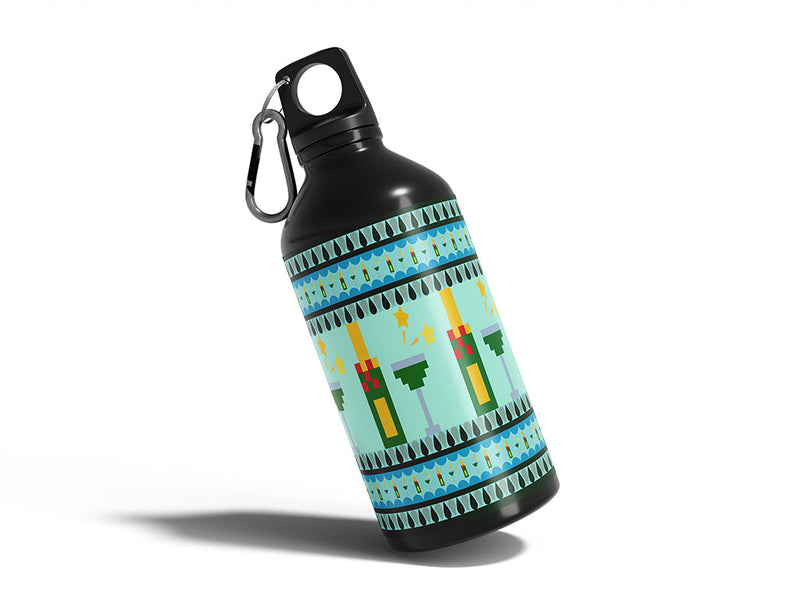 pixel celebrations alcohol Water Bottle DIY Stickers