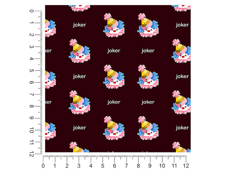 pixel clown circus 1ft x 1ft Craft Sheets