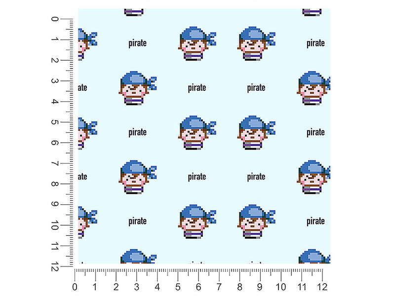 pixel crew pirate 1ft x 1ft Craft Sheets