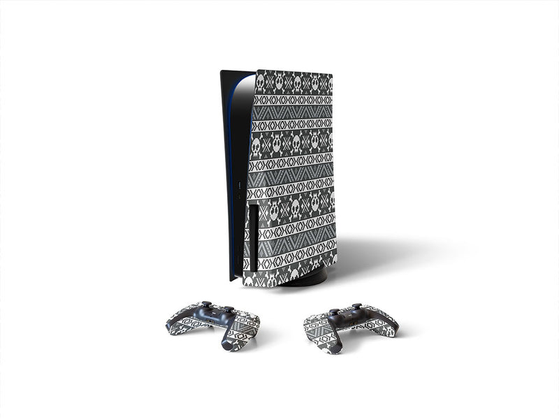 pixel death skull and bones Sony PS5 DIY Skin
