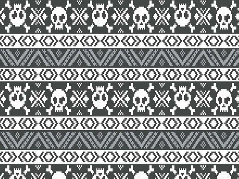 Pixel Death Halloween Vinyl Wrap Pattern~Rwraps Series 914 Digitally Printed Vinyl Wrap~0