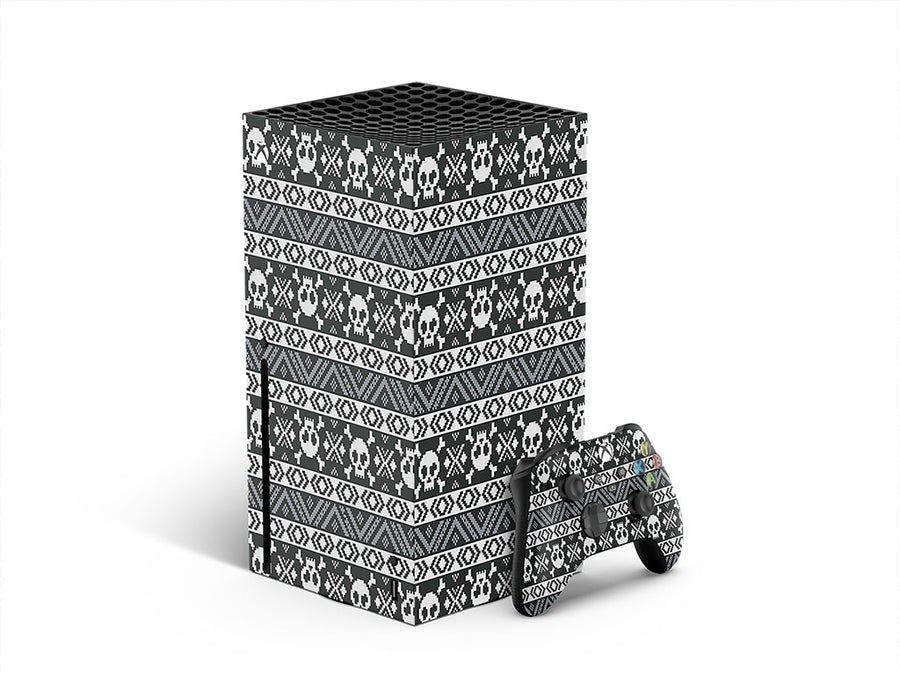 pixel death skull and bones XBOX DIY Decal