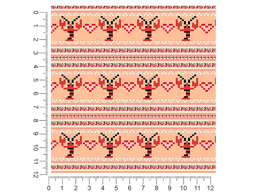 pixel lobsters salt water 1ft x 1ft Craft Sheets