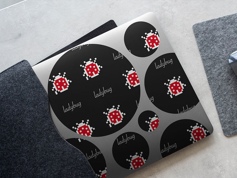 pixel luck bug DIY Laptop Stickers