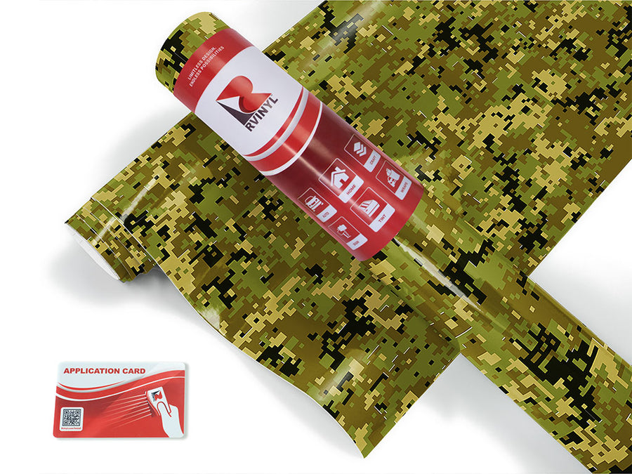 pixel plains camouflage Craft Vinyl Roll