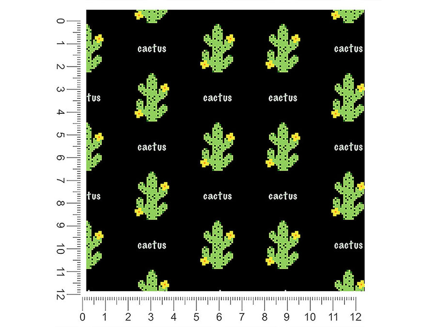 pixel pricks cactus 1ft x 1ft Craft Sheets