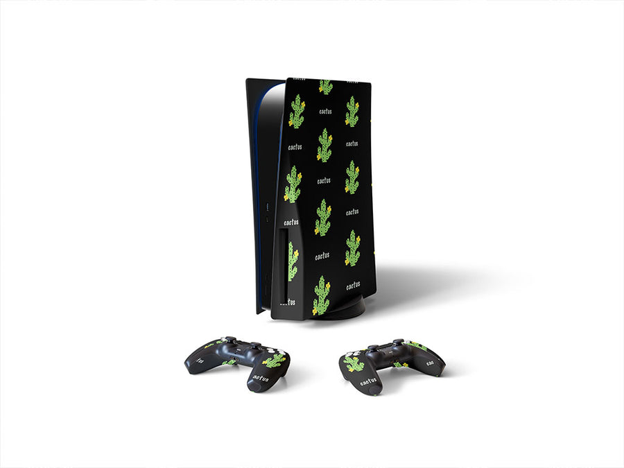 pixel pricks cactus Sony PS5 DIY Skin