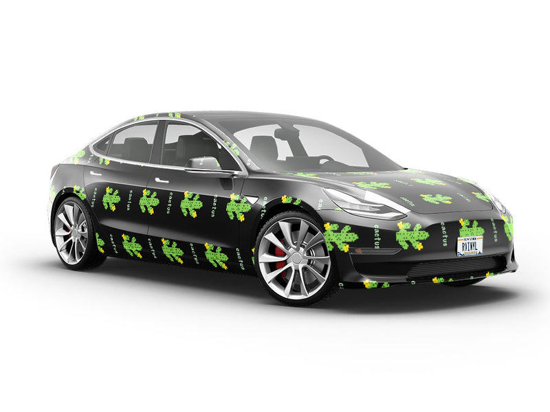 Pixel Pricks Cacti Vehicle Vinyl Wrap