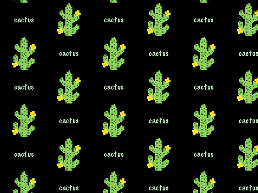 Pixel Pricks Cacti Vinyl Wrap Pattern~Rwraps Series 914 Digitally Printed Vinyl Wrap~0