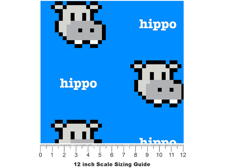 Pixel Prowler Animal Vinyl Film Pattern Size 12 inch Scale~Rwraps Pixel Prowler Animal Sizing Chart~2