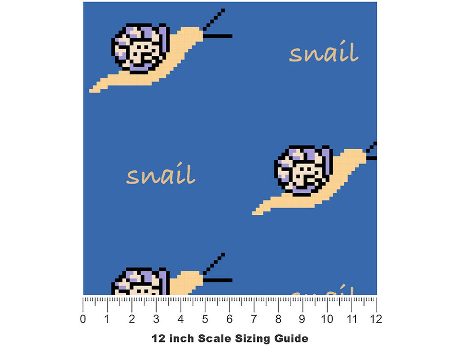 Pixel Punctuality Bug Vinyl Film Pattern Size 12 inch Scale~Rwraps Pixel Punctuality Bug Sizing Chart~2