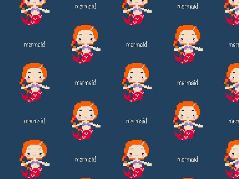 Pixel Siren Fantasy Vinyl Wrap Pattern~Rwraps Series 914 Digitally Printed Vinyl Wrap~0