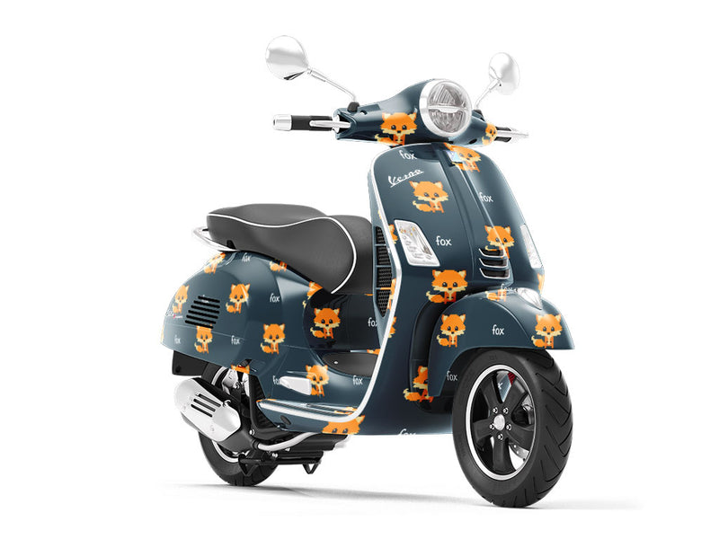 Pixel Tails Animal Vespa Scooter Wrap Film